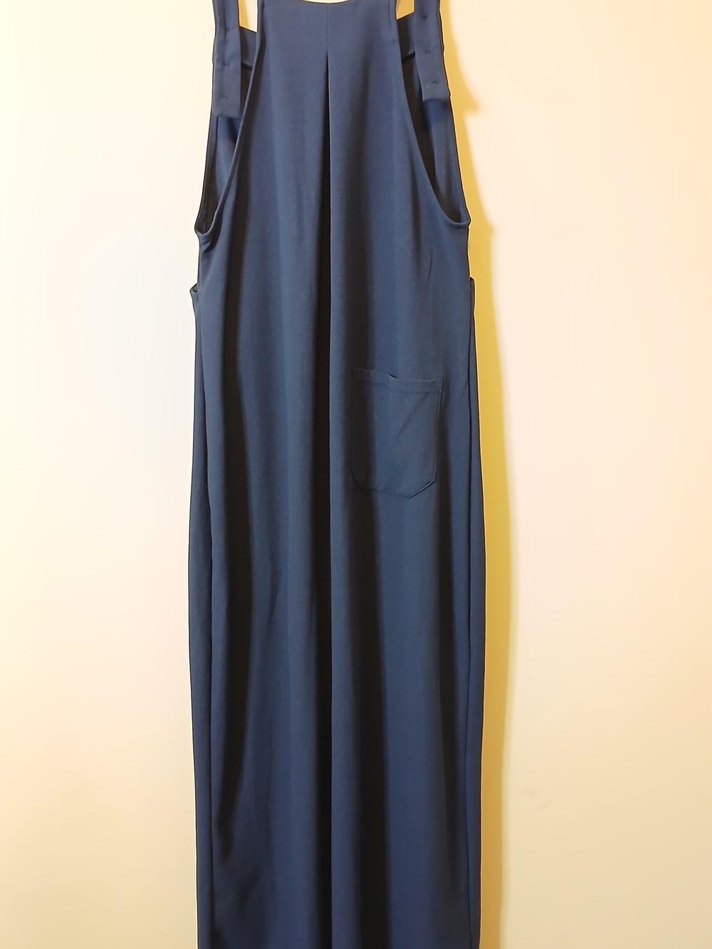 NWT Wide-Leg Navy Sleeveless Jumpsuit with Pockets Overalls Size Small - Picture 5 of 7
